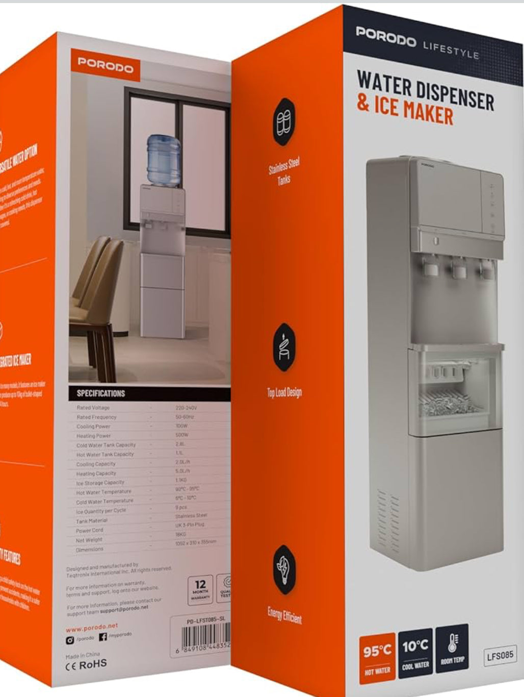 موزع مياه ساخن وبارد وصانع ثلج