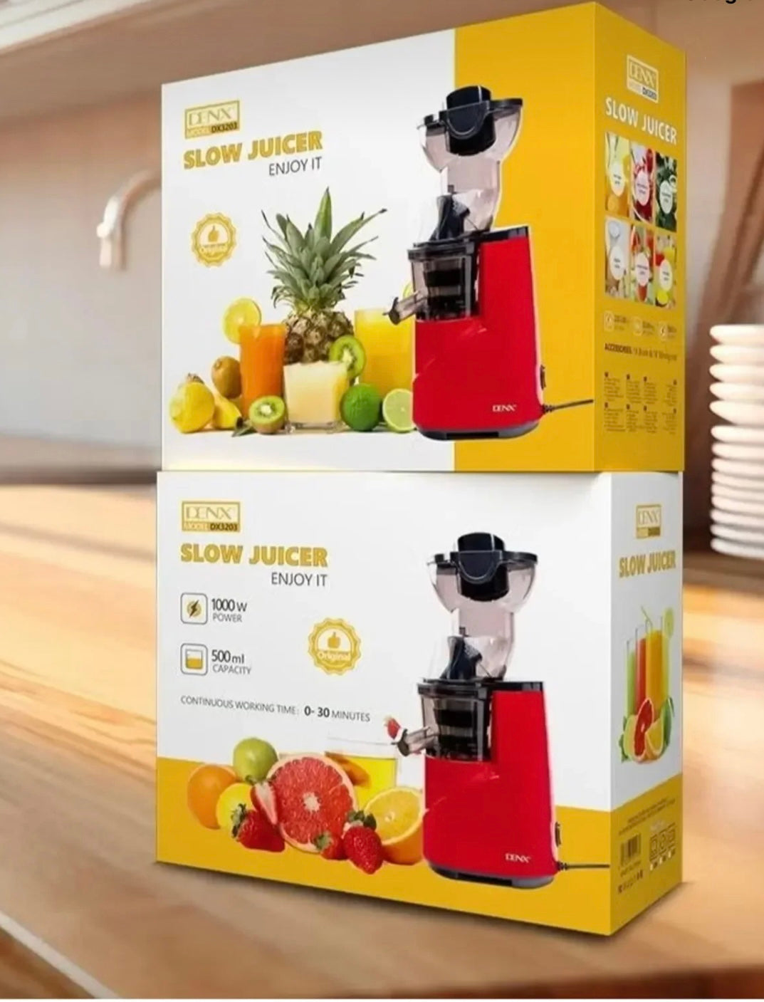 عصارة فواكه وخضروات كهربائية بقوة 1000 واط