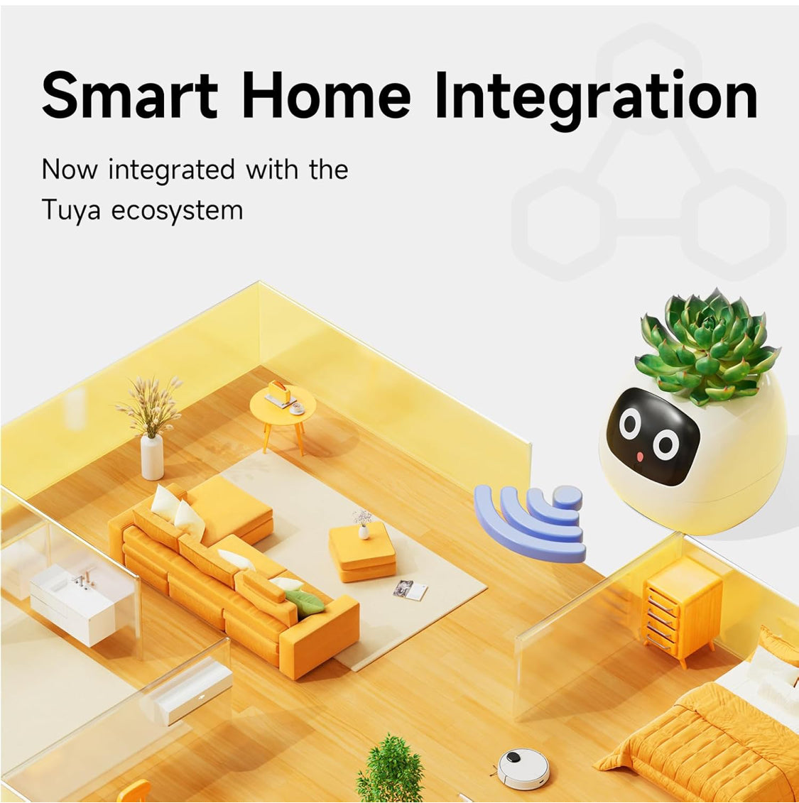 وعاء زهور ونباتات ذكي