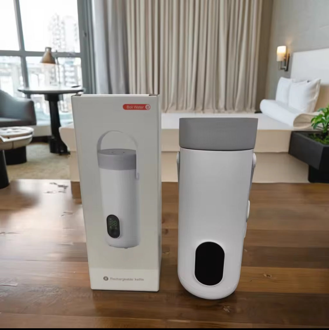 غلاية ماء محمولة قابلة لاعادة الشحن