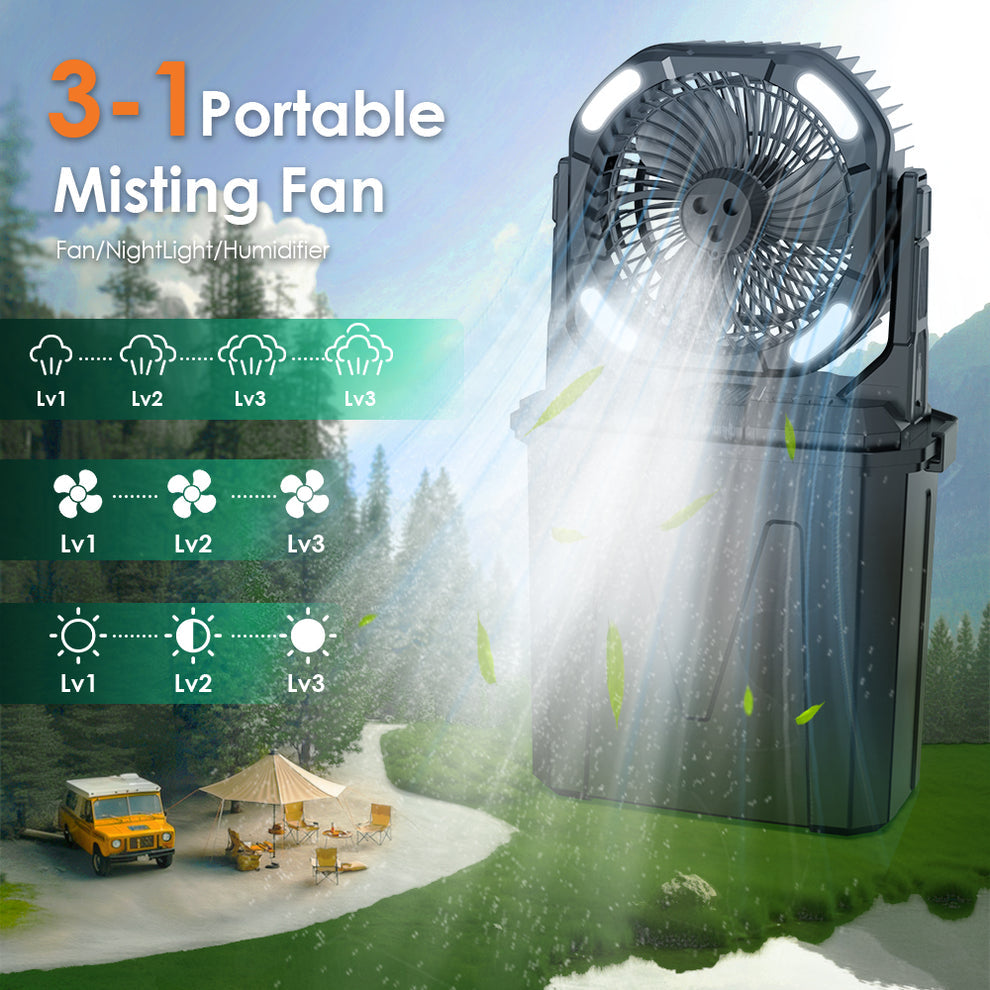 مروحة تكييف محمولة بالرذاذ من CRONY