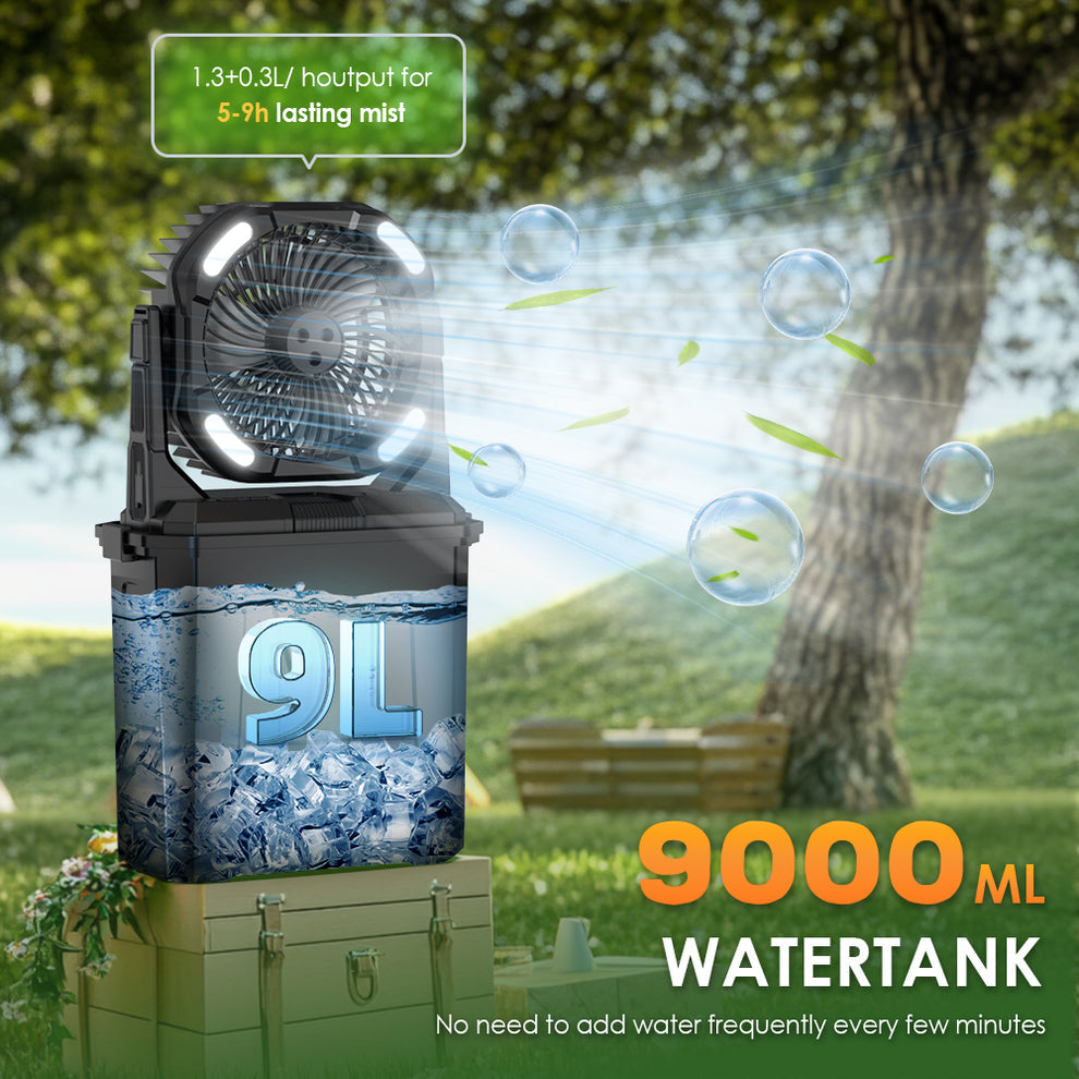 مروحة تكييف محمولة بالرذاذ من CRONY