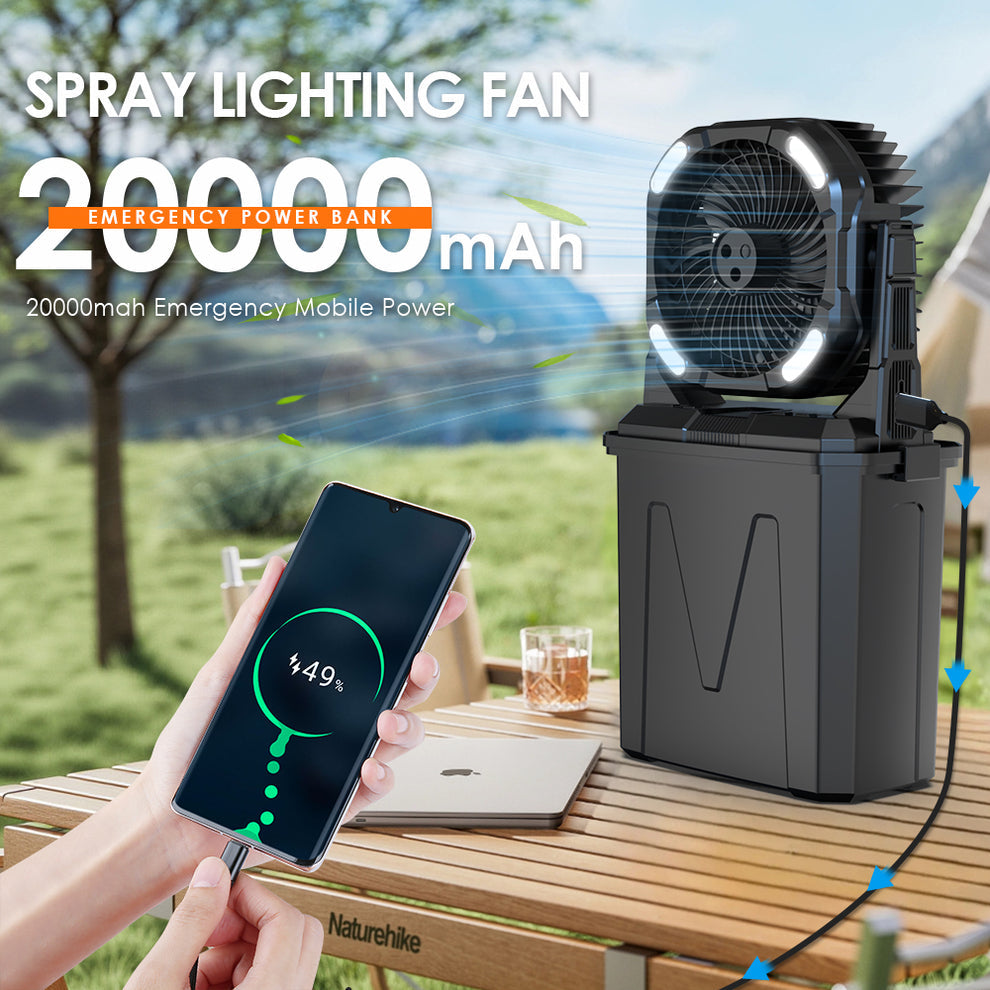 مروحة تكييف محمولة بالرذاذ من CRONY