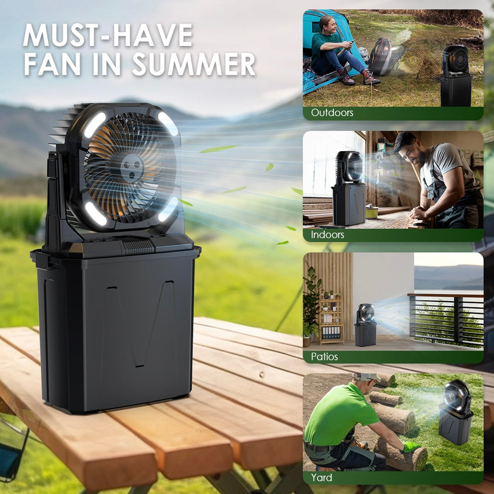 مروحة تكييف محمولة بالرذاذ من CRONY