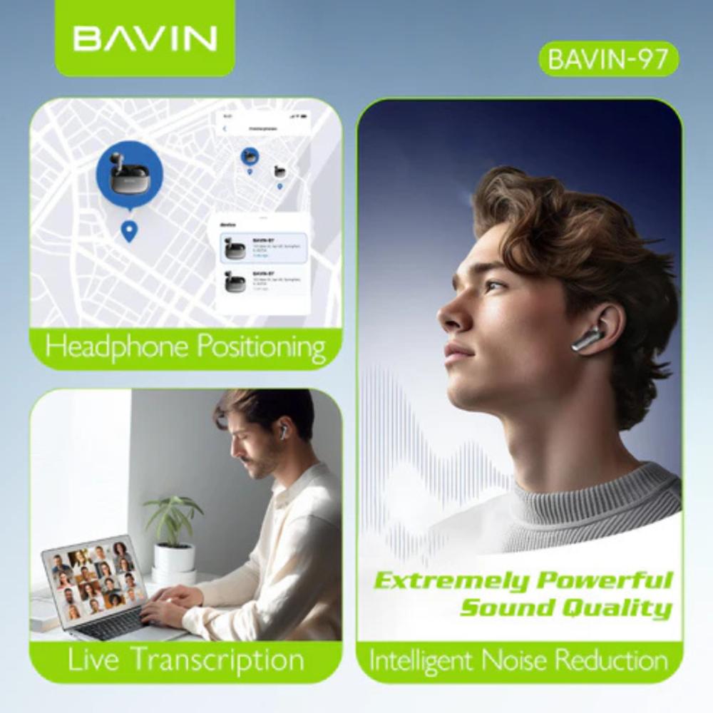 سماعات ايربودز بلوتوث بالذكاء الاصطناعي