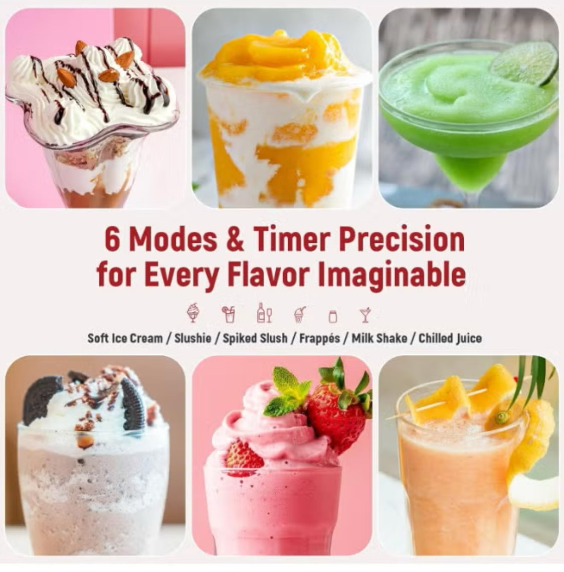 6 في واحد صانع آيسكريم و سلاش