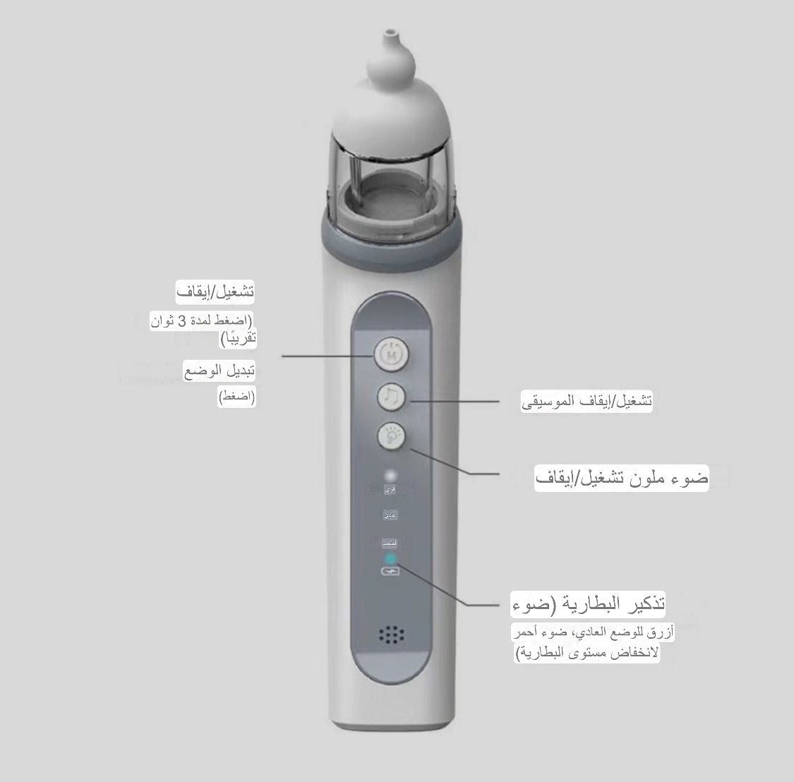 شفاط الأنف الإلكتروني للأطفال وتخفيف ضغط الاذن للكبار