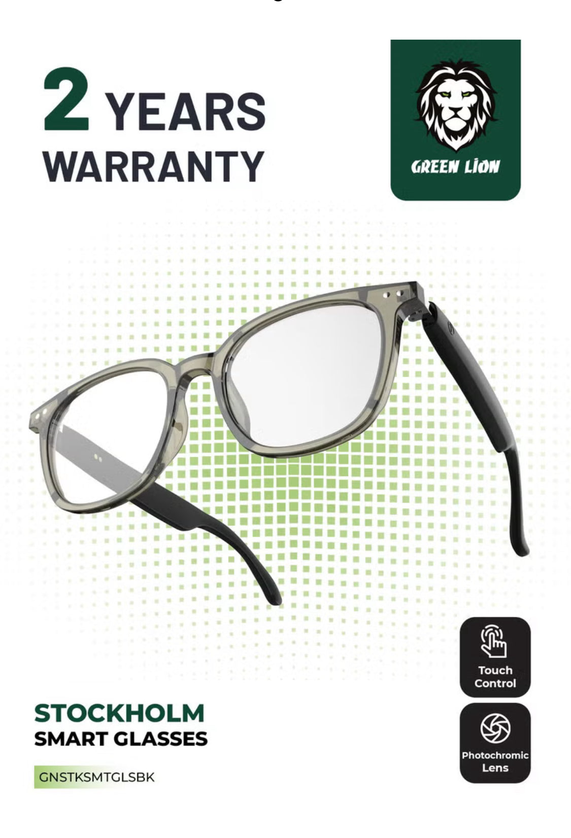 نظارة بلوتوث ذكية التحكم باللمس