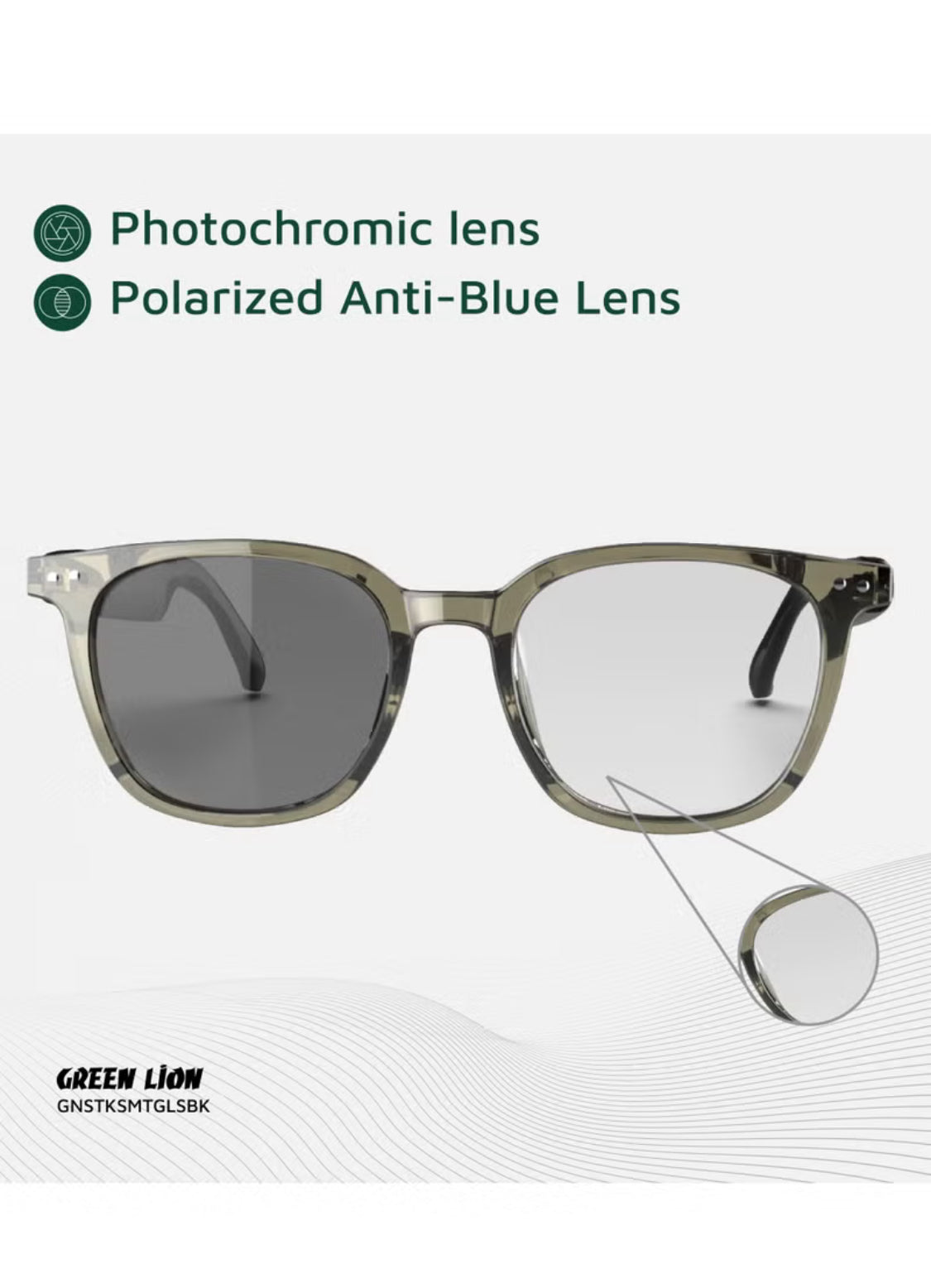 نظارة بلوتوث ذكية التحكم باللمس