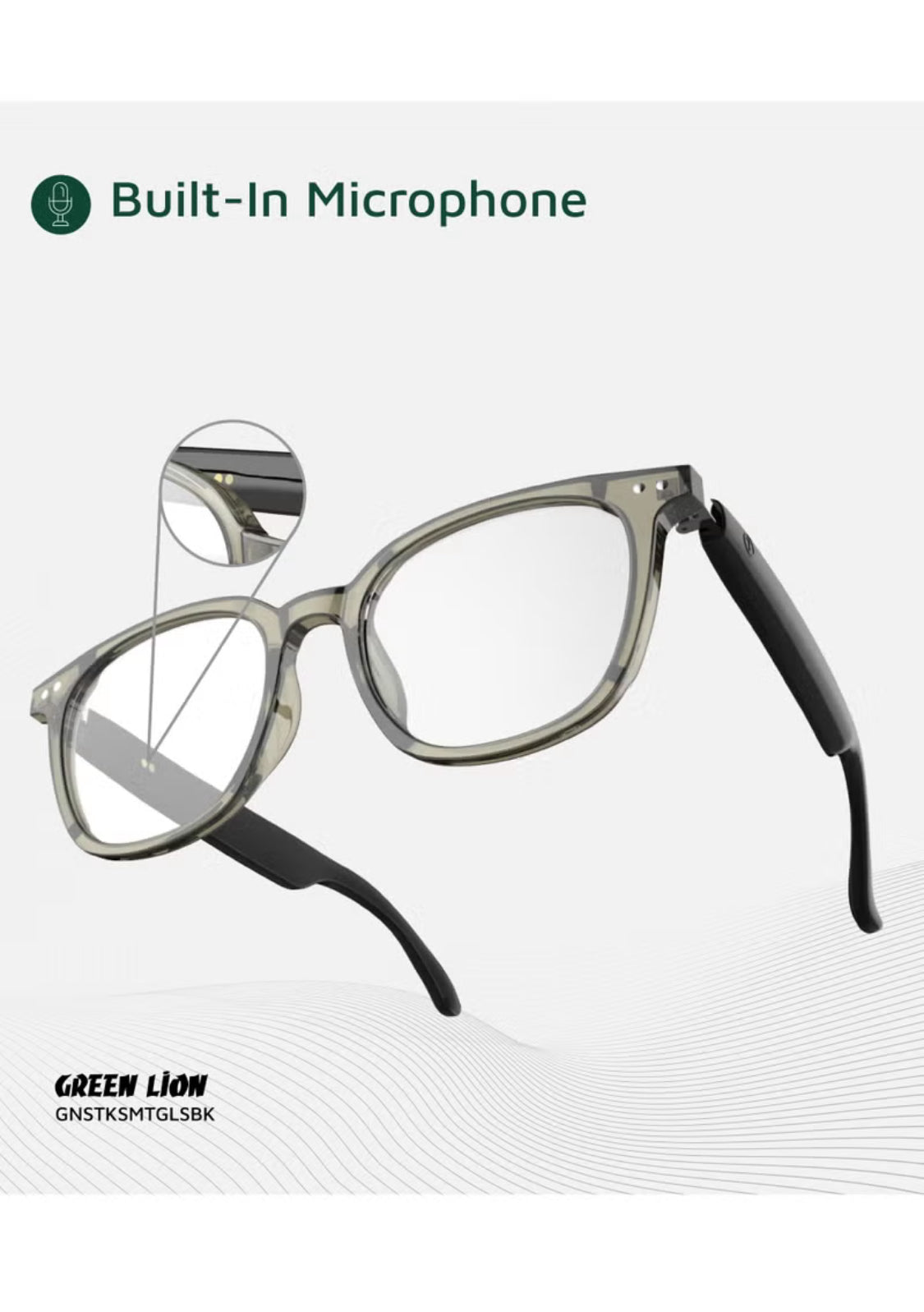 نظارة بلوتوث ذكية التحكم باللمس