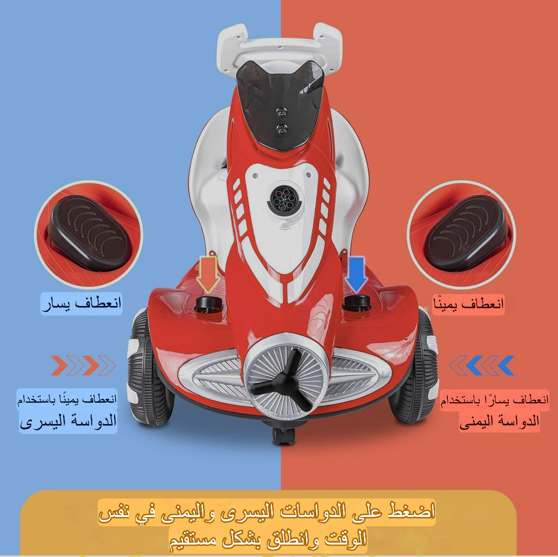 سيارة كهربائية رباعية العجلات للاطفال