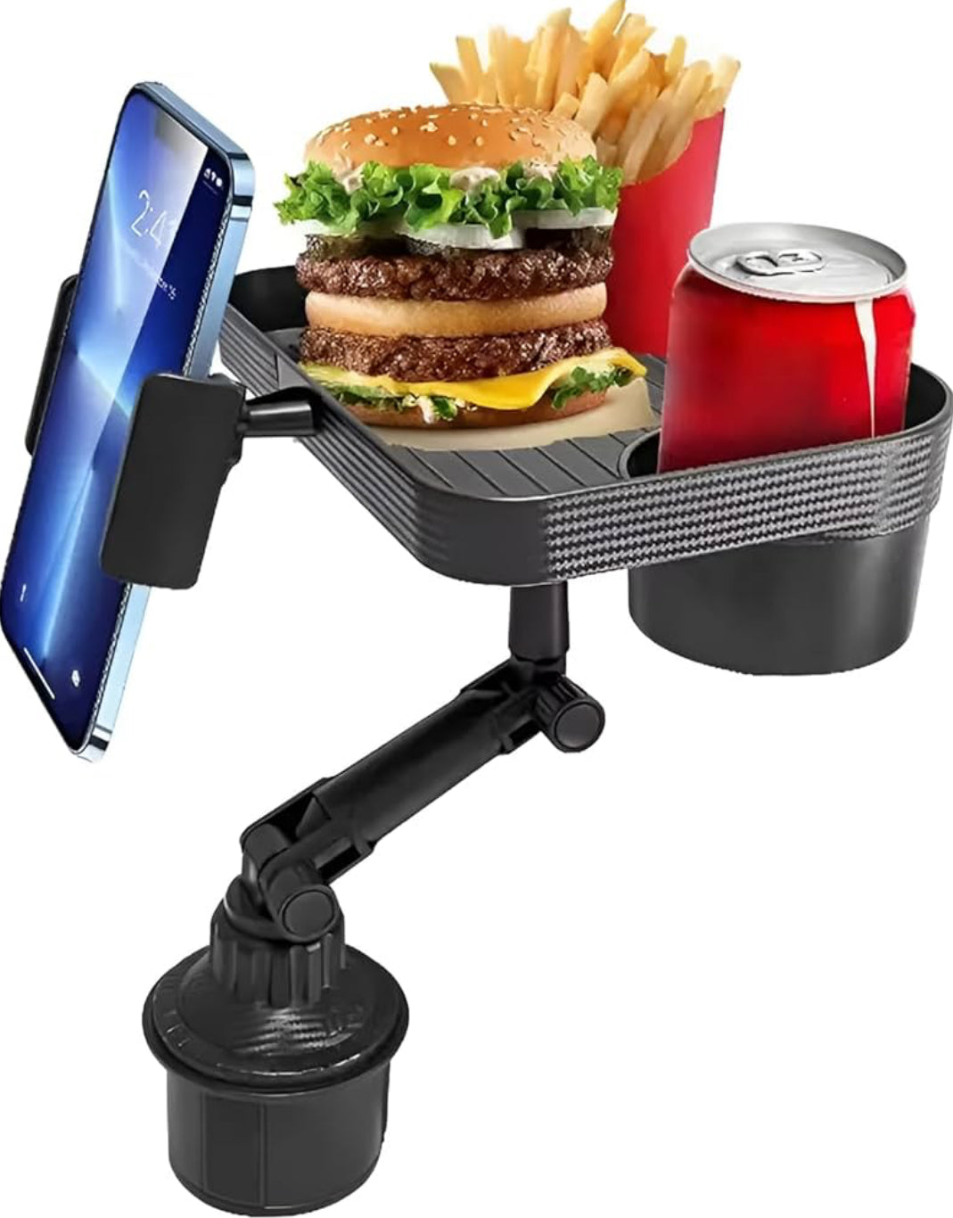 حامل أكواب & صينية طعام دوارة 360°