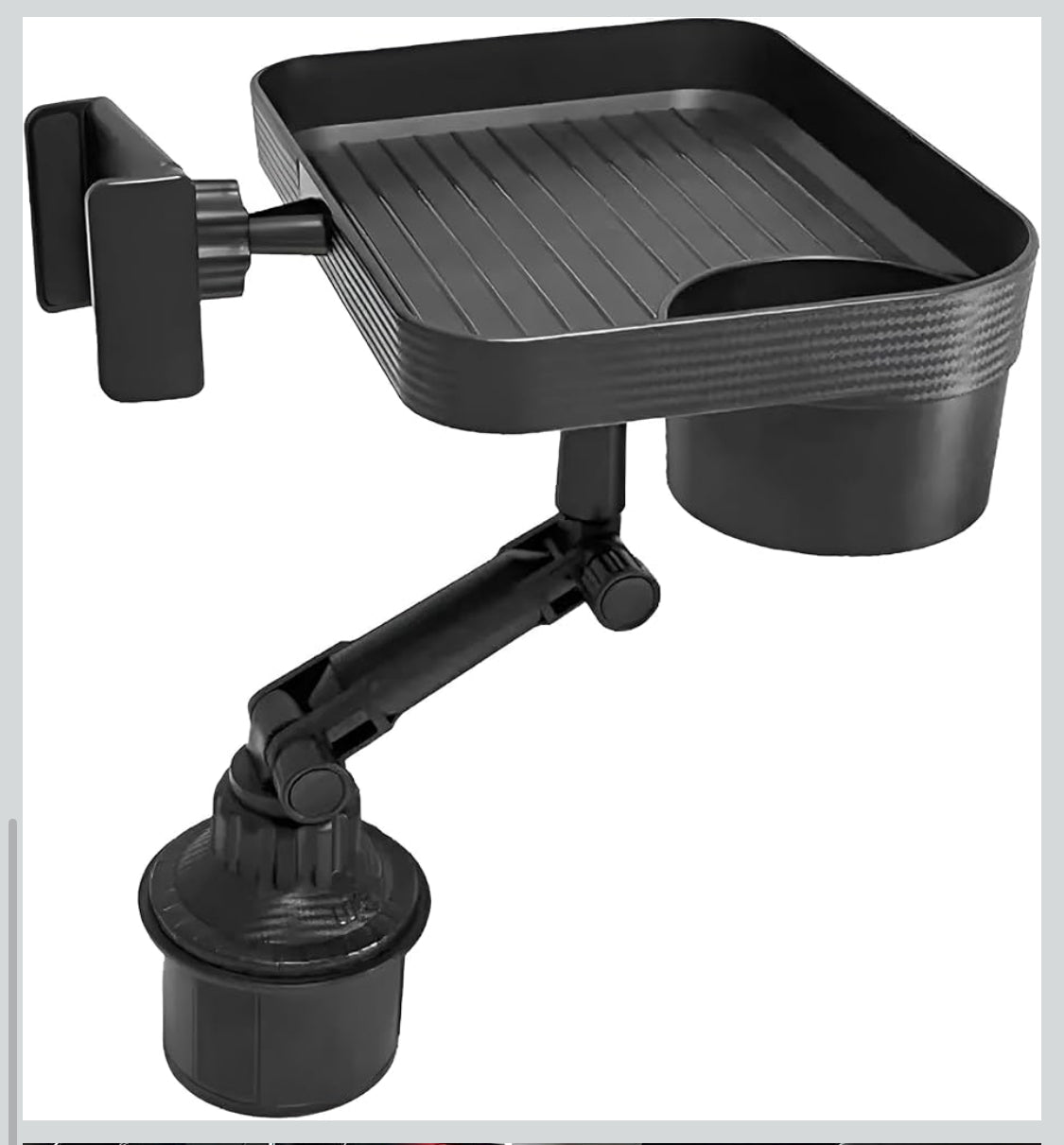 حامل أكواب & صينية طعام دوارة 360°