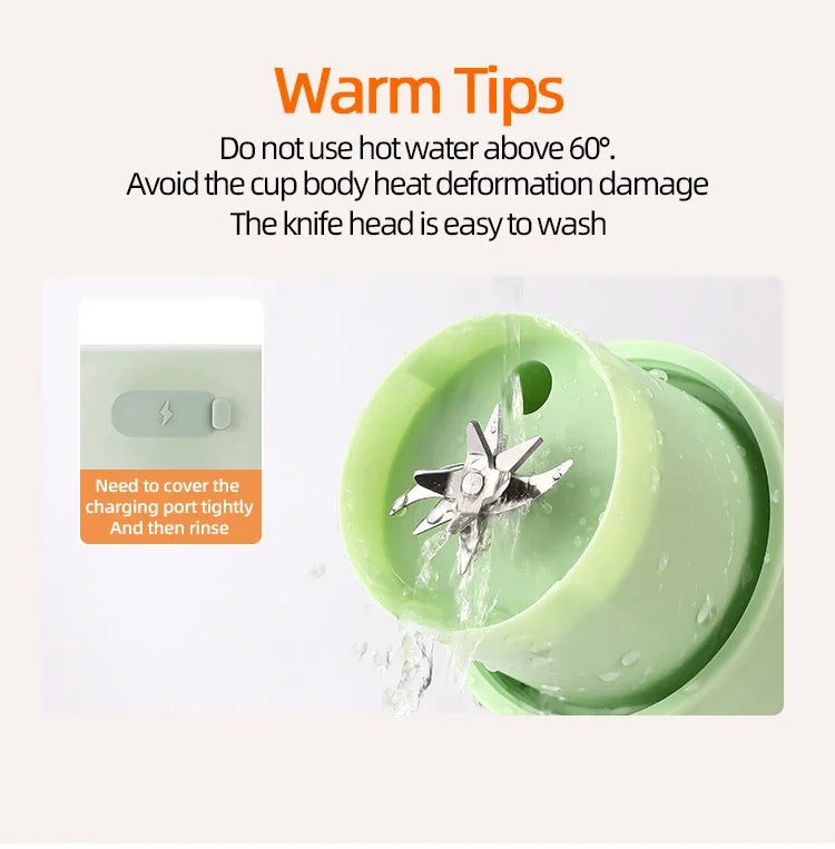 زجاجة وخلاط محمول لاسلكي