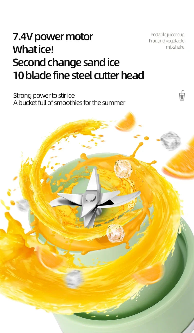 زجاجة وخلاط محمول لاسلكي